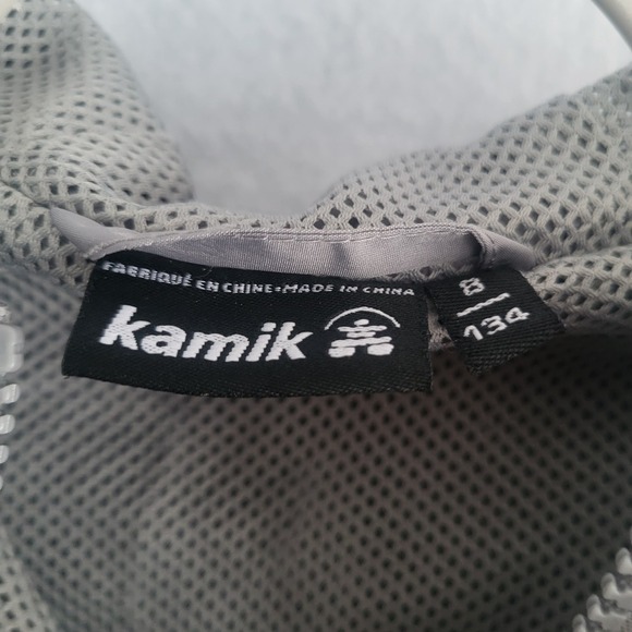 kamik kids lite weight‎ jacket size 8 134 gray unisex hood - Picture 3 of 9